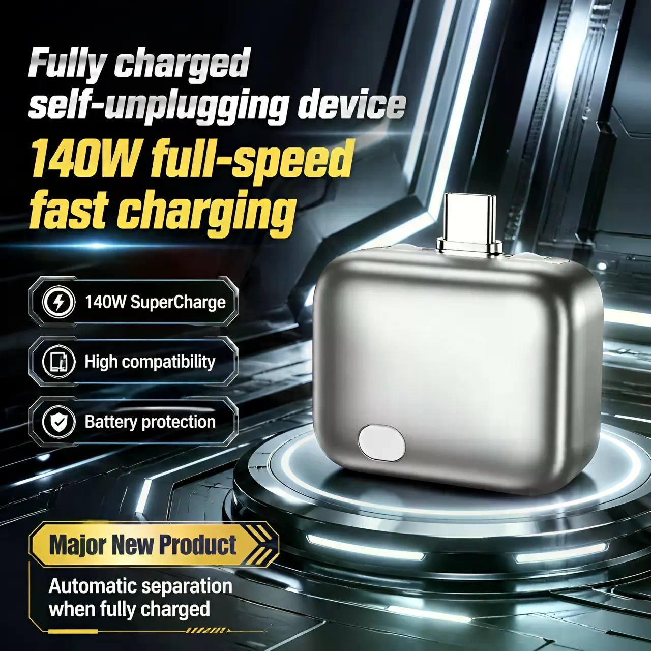 Tech Accessories To Gift - 140W Type-C Physical-Disconnect Battery Guard -