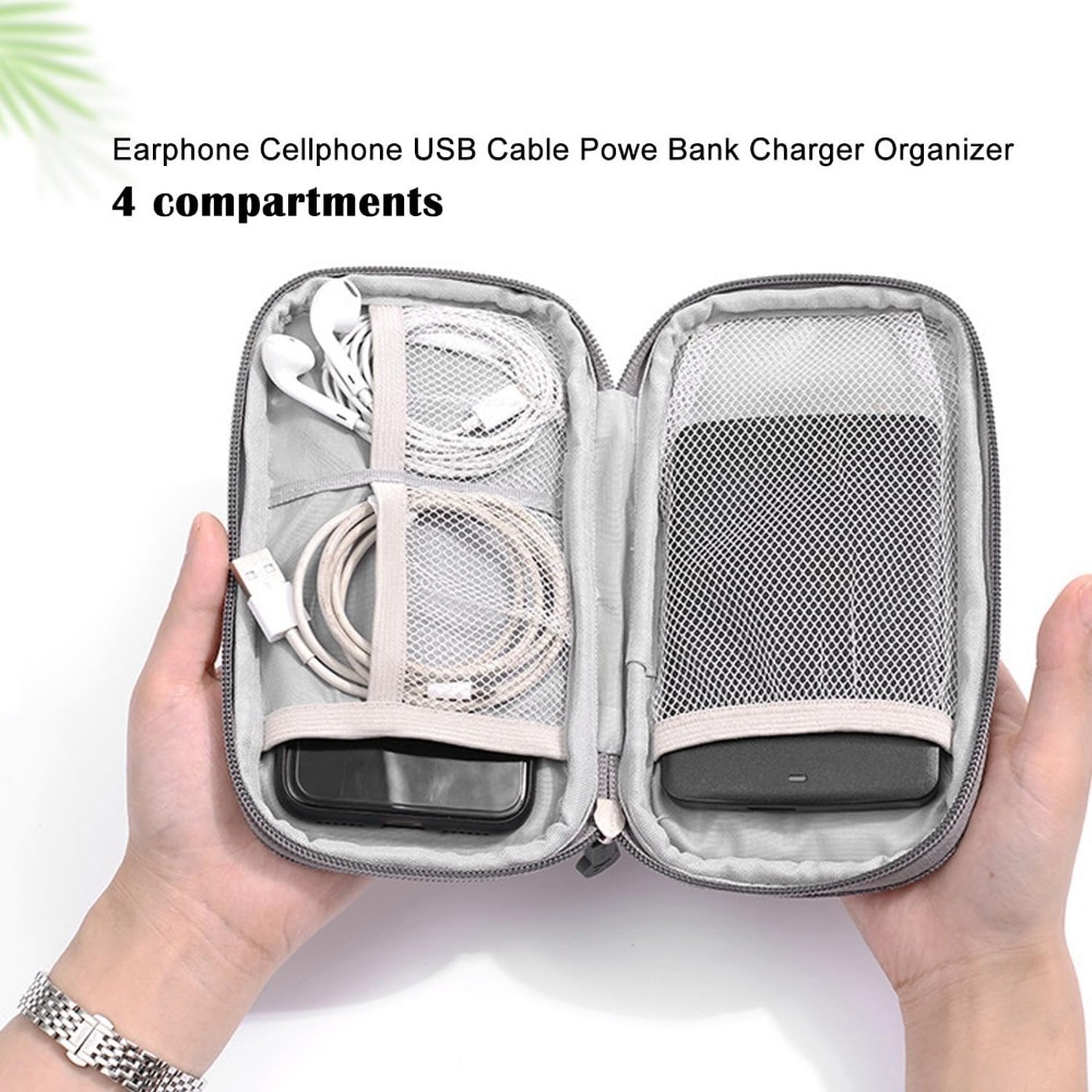 Portable Double Layer Electron - Tech Accessories Travel Bag บทวิจารณ์และราคา