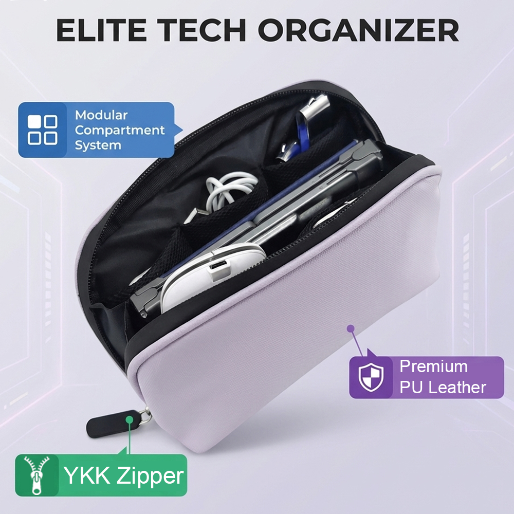 Tech Organizer Bag Portable El - Tech Accessories Travel Bag บทวิจารณ์และราคา