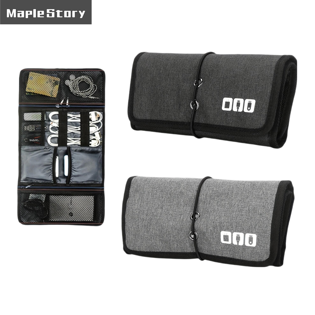 Travel Cable Storage Bag，Elect - Tech Accessories Travel Bag บทวิจารณ์และราคา