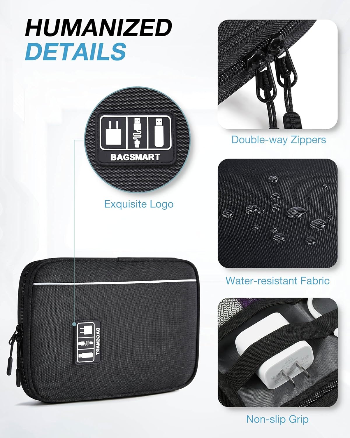 Large Electronics Travel Organ - Tech Accessories Travel Bag บทวิจารณ์และราคา