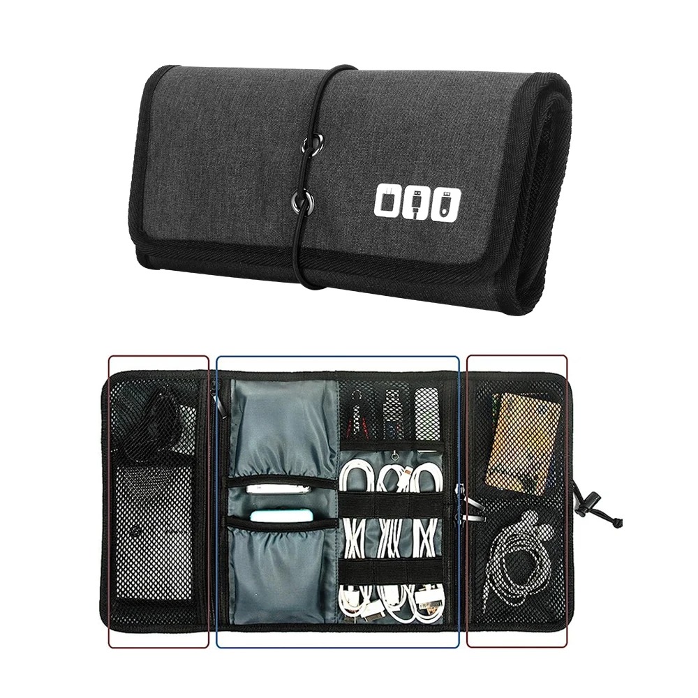 Electronic Organizer Cord Pouc - Tech Accessories Travel Bag บทวิจารณ์และราคา