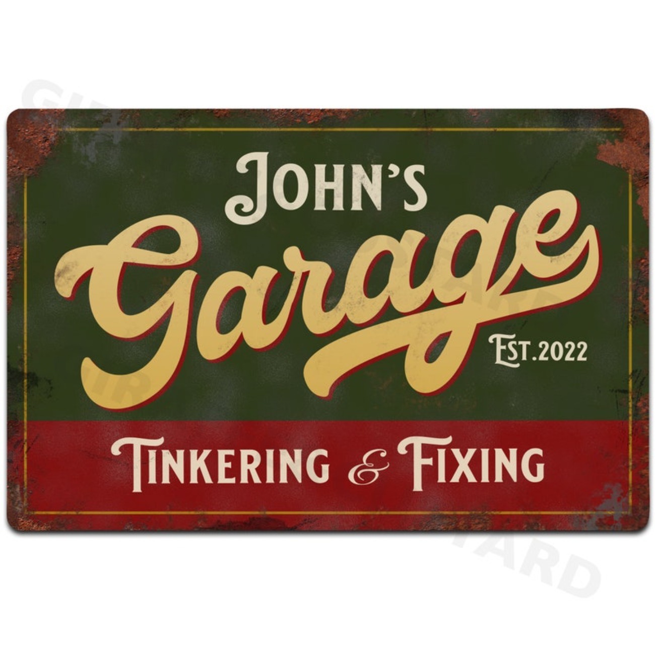 Custom Personalised Garage Met - Tech Accessories บทวิจารณ์และราคา